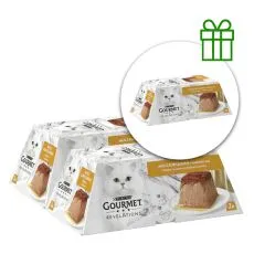 GOURMET Revelations pateu moale cu pui și sos 2x57g, 2+1 GRATUIT