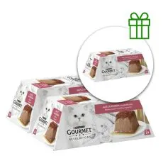 GOURMET Revelations pateu moale cu somon și sos 2x57g, 2+1 GRATUIT