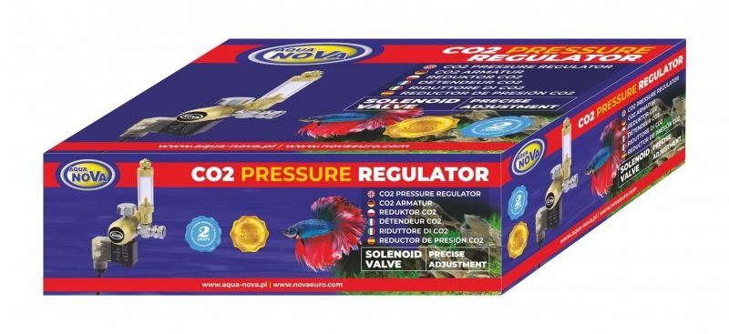 Regulator CO₂ Aqua Nova Gold Series cu electrovalvă