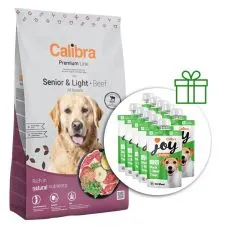 Calibra Dog Premium Line Senior & Light Beef 12 kg + 10 x recompense GRATUIT