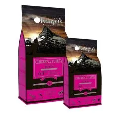 Black Olympus Puppy Chicken & Brown Rice 12 kg + 2 kg GRATUIT