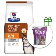 Hill's Prescription Diet k/d Granule de &icirc;ngrijire a rinichilor pentru pisici 8 kg + așternut GRATUIT
