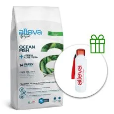 Alleva HOLISTIC pește de ocean, pentru cățeluși maxi 12 kg + sticlă termos GRATUIT