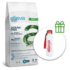 Alleva HOLISTIC cu pește de ocean pentru c&acirc;ine adult mediu & maxi 12 kg + sticlă termos GRATUIT