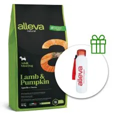 Alleva NATURAL dog lamb & pumpkin adult mini 12 kg + sticlă termos GRATUIT