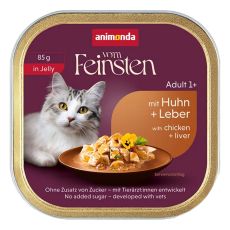 Animonda Vom Feinsten Adult - Pui și ficat &icirc;n jeleu 85 g