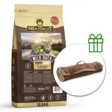 WOLFSBLUT Wild Duck Puppy Large Breed 12,5 kg + Pătură de călătorie GRATUIT