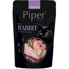 Plic Piper Cat Sterilised cu iepure 100 g