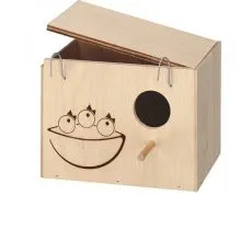 Cădiţă de baie pentru papagal, cuib, stinghie din lemn