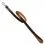 Lesă din piele de calitate - 122cm, 25mm - negru - maro