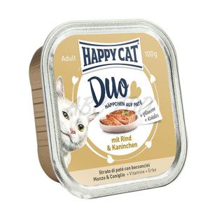 Happy Cat DUO MENU - vită şi iepure, 100g