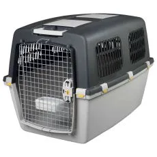 Transportor din plastic Trixie GULLIVER 6 - gri &icirc;nchis, 92 x 64 x 64 cm
