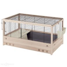 Cușcă din lemn Arena 100 pentru iepuri și porcușori de Guineea
