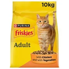 FRISKIES cu carne de pui şi legume 10kg