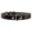 Zgardă de piele pentru c&acirc;ini - 24-32cm, 12mm - negru