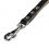Lesă COLLAR din piele pentru câini, scurtă- 40 cm, 20 mm, negru