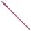 Zgardă din piele roz   19 - 25cm, 9mm