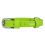Zgardă din piele netedă, verde 19 - 25cm, 9mm