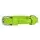 Zgardă din piele netedă, verde 19 - 25cm, 9mm