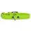 Zgardă din piele netedă, verde 21 - 29cm, 12mm