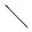 Zgardă din piele netedă, neagră  21 - 29cm, 12mm