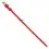 Zgardă din piele netedă de culoare roșie 30 - 39cm, 20mm