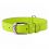 Zgardă din piele netedă, verde 30 - 39cm, 20mm