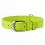 Zgardă din piele netedă verde 38 - 49cm, 25mm