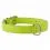 Zgardă din piele  netedă, verde 46 - 60cm, 35mm