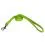 Lesă din piele netedă 122cm, 25mm - verde