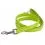 Lesă din piele netedă 122cm, 25mm - verde