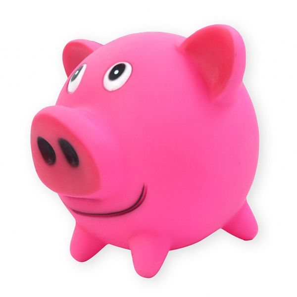 Jucărie pentru câini - porc roz, 10cm