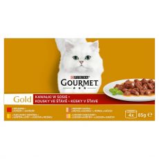 Conservă Gourmet GOLD - bucăți în sos, 4 x 85 g