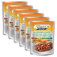 Stuzzy Dog -  curcan și morcov, 6 x 100 g