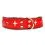 Zgardă pentru c&acirc;ine Switzerland, roșie-neagră 4 cm x 34 - 41 cm
