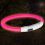 Zgardă LED  XS-S, roz 35 cm