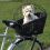 Coș de bicicletă cu grilaj pentru câine 35 × 49 × 55 cm