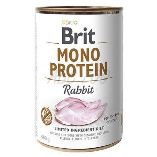Conservă Brit Mono Protein Rabbit, 400 g