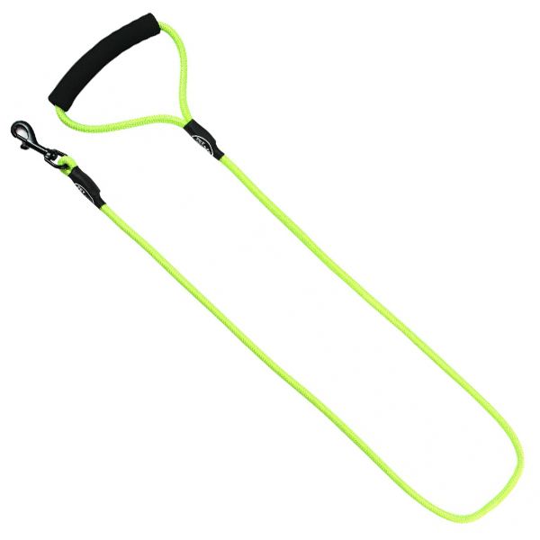 Lesă rotundă din nailon pentru câini, verde, S - 120 cm