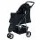 Buggy 47 x 100 x 80 cm cărucior pentru c&acirc;ini și pisici, negru