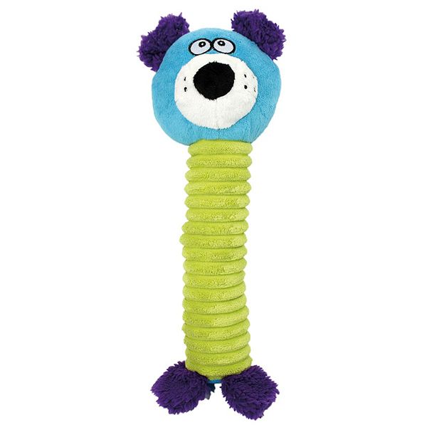 Câine lung din pluș cu fluier , 30 cm