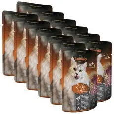 Pliculeț cu rață și br&acirc;nză Leonardo,  12 x 85 g