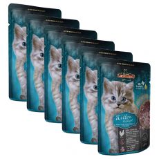 Pliculeț pentru pisicuți Leonardo Kitten, 6 x 85 g