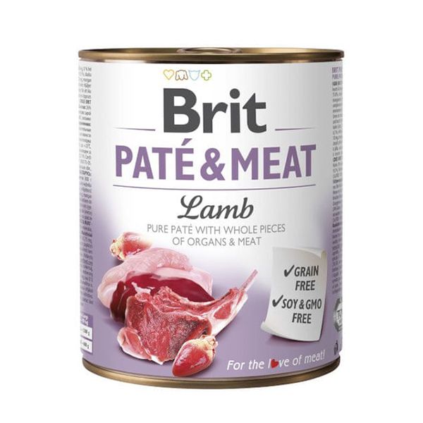 Conservă Brit Paté & Meat Lamb 800 g