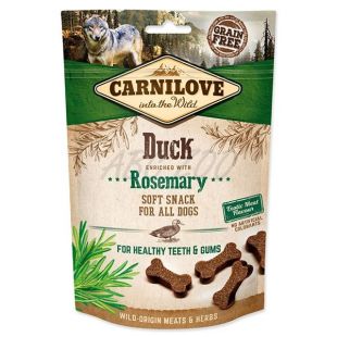 Carnilove Dog Semi Moist Snack Rață îmbogățită cu Rozmarin 200 g