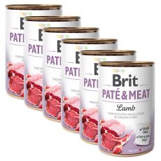 Conservă Brit Paté & Meat Lamb 6 x 400 g