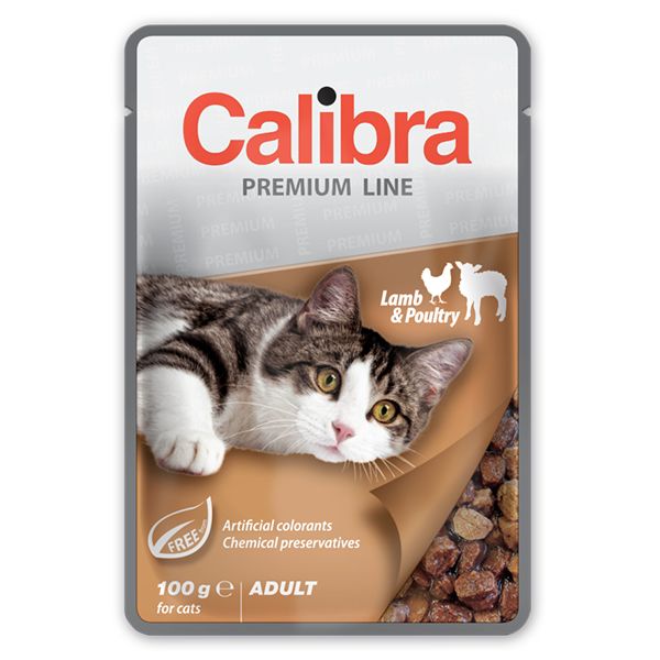 CALIBRA Cat Adult miel si pasăre bucăți in sos 100 g