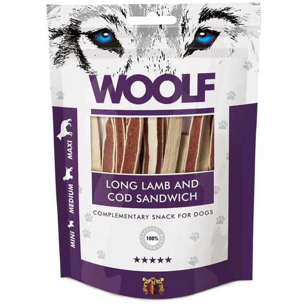 WOOLF Miel lung și Cod Sandwich 100g