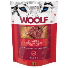WOOLF Inimi de rață sau pui cu orez 100g