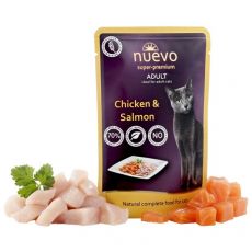 Pliculeț NUEVO CAT Adult pui & somon 85 g